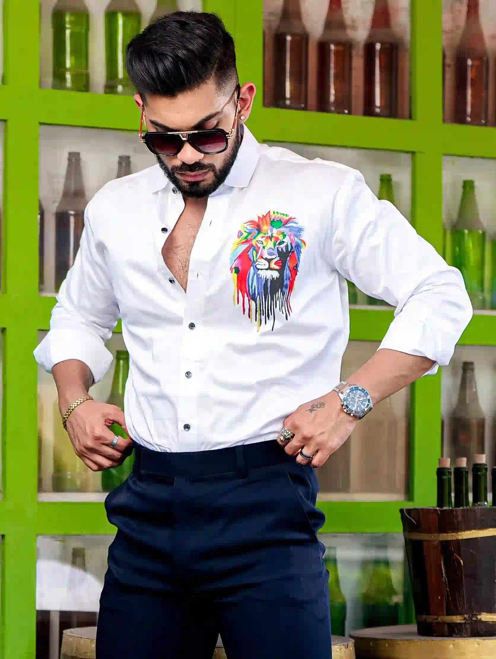 Bluecorp Enterprise Men Cotton Regular F...