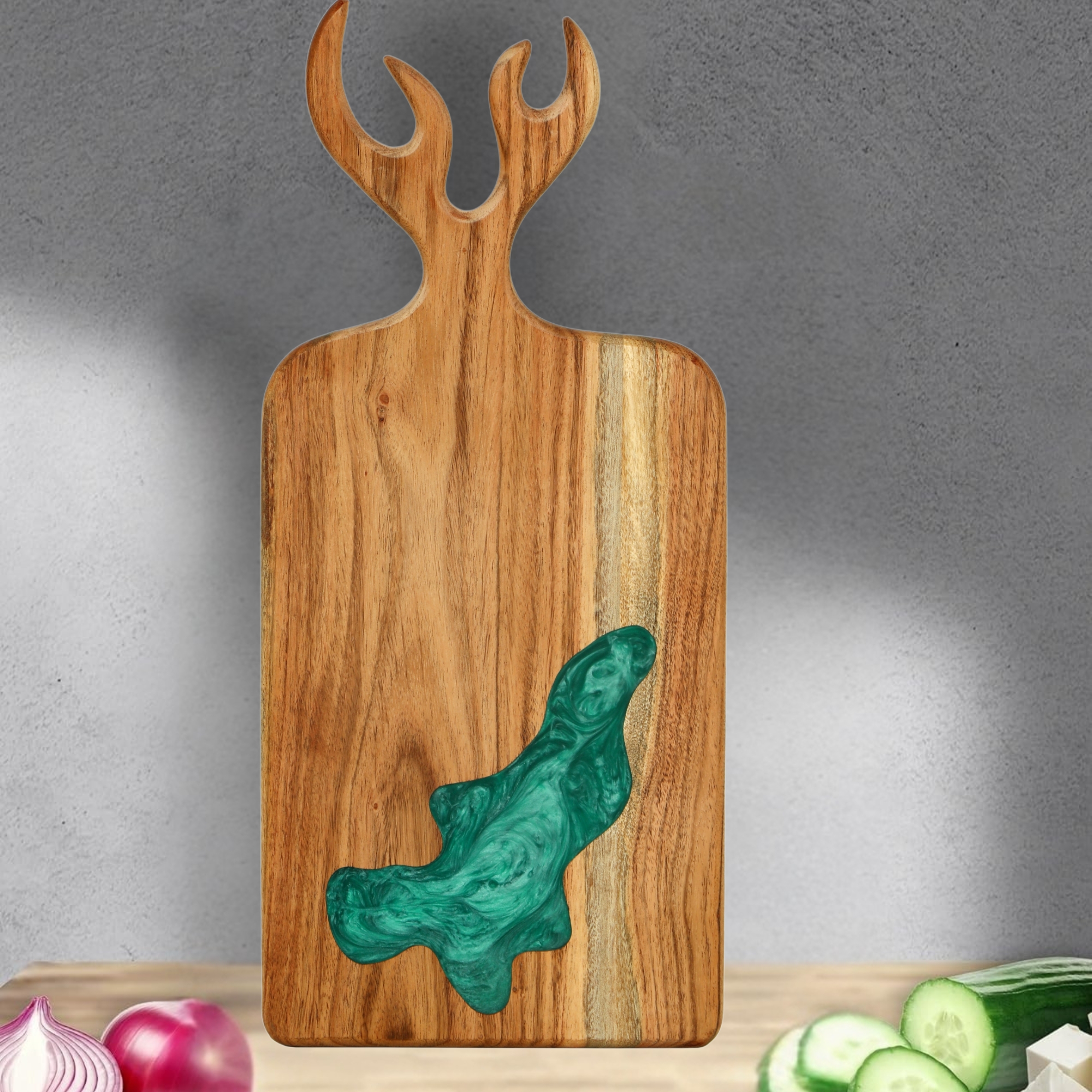 Decorative Wooden Cutting Board with Ant...