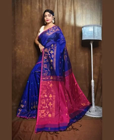 Handloom Cotton Silk Saree / Derpari Sty...