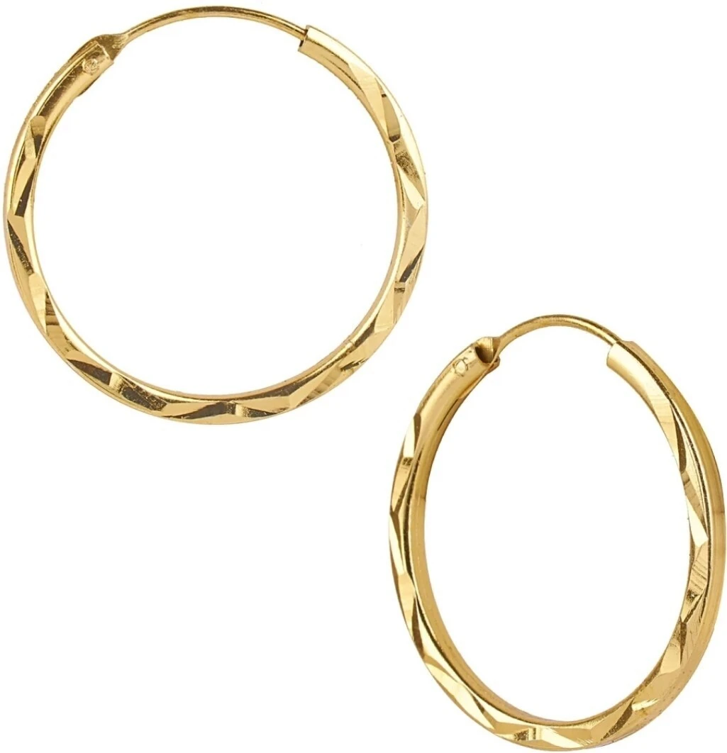 Gold coted simple cut light weight hoop...