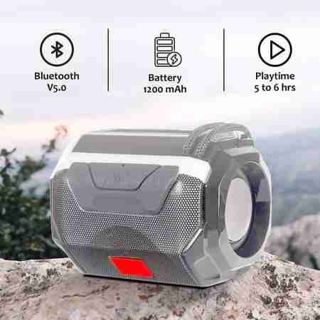 Wireless Bluetooth Speaker with Mic, FM...