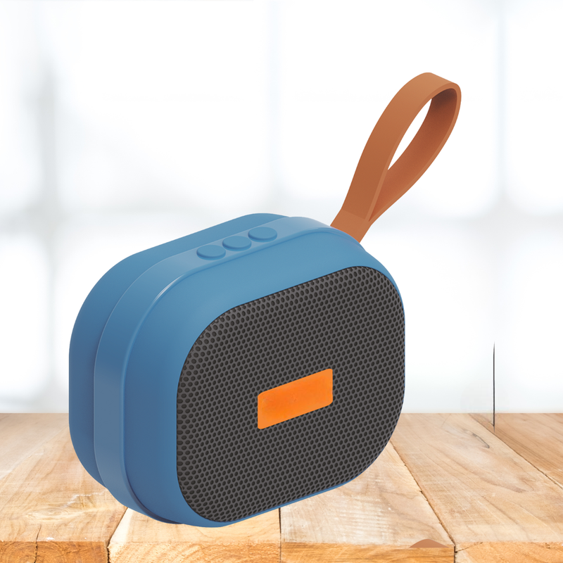 Stylish Portable Bluetooth Speaker with Carry Strap – Compact Design, Big Sound