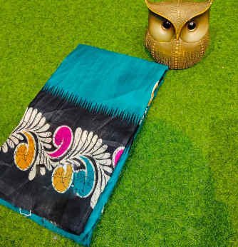 Elegant Semi Pure Silk Saree with Blouse...