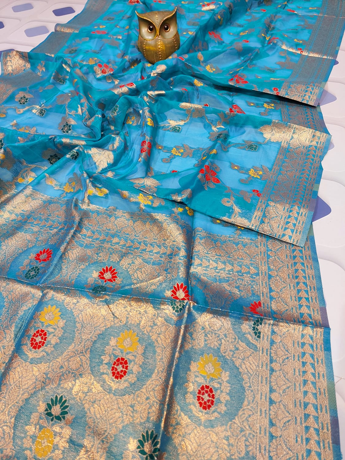 Lightweight Transparent Pure Meenakari O...