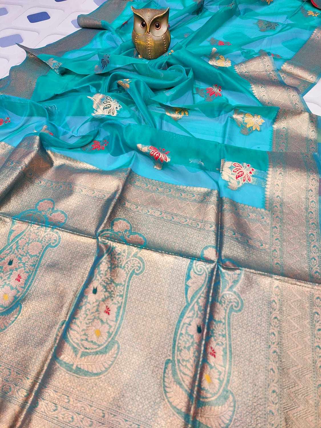 Lightweight Transparent Pure Meenakari O...