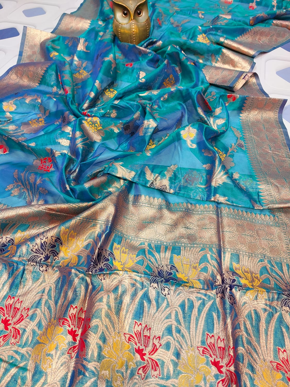 Lightweight Transparent Pure Meenakari O...