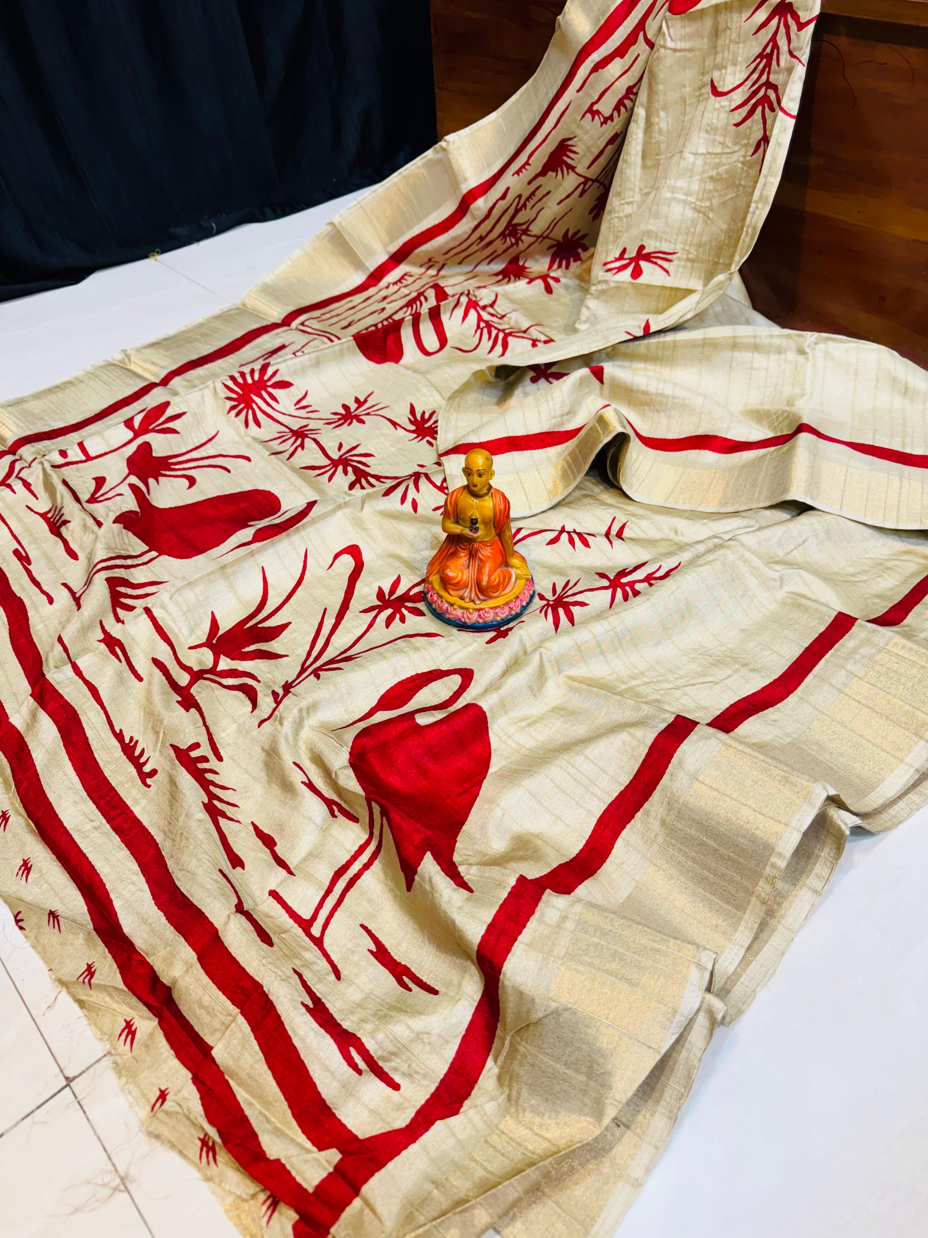 New Exclusive Matka Slub Silk Saree | So...