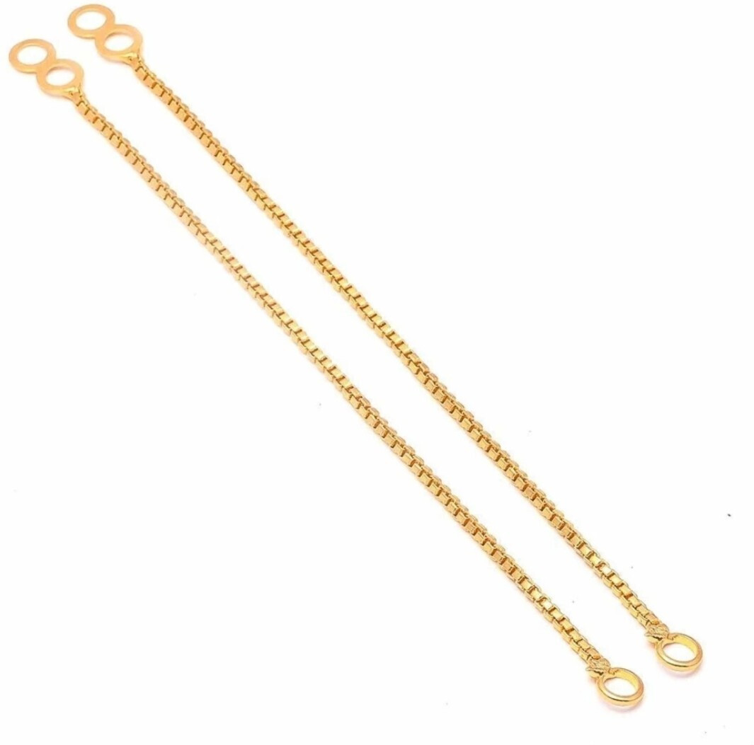 Single Layer Gold Plated Gold-Hair Kan C...