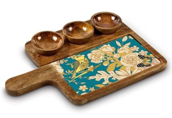 Wooden Serving Platter Mango Wood Platte...