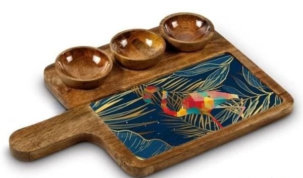 Wooden Serving Platter Mango Wood Platte...