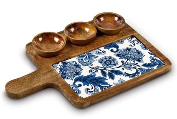 Wooden Serving Platter Mango Wood Platte...