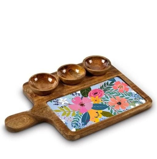 Wooden Serving Platter Mango Wood Platte...