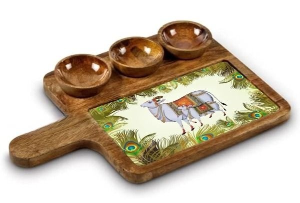 Wooden Serving Platter Mango Wood Platte...
