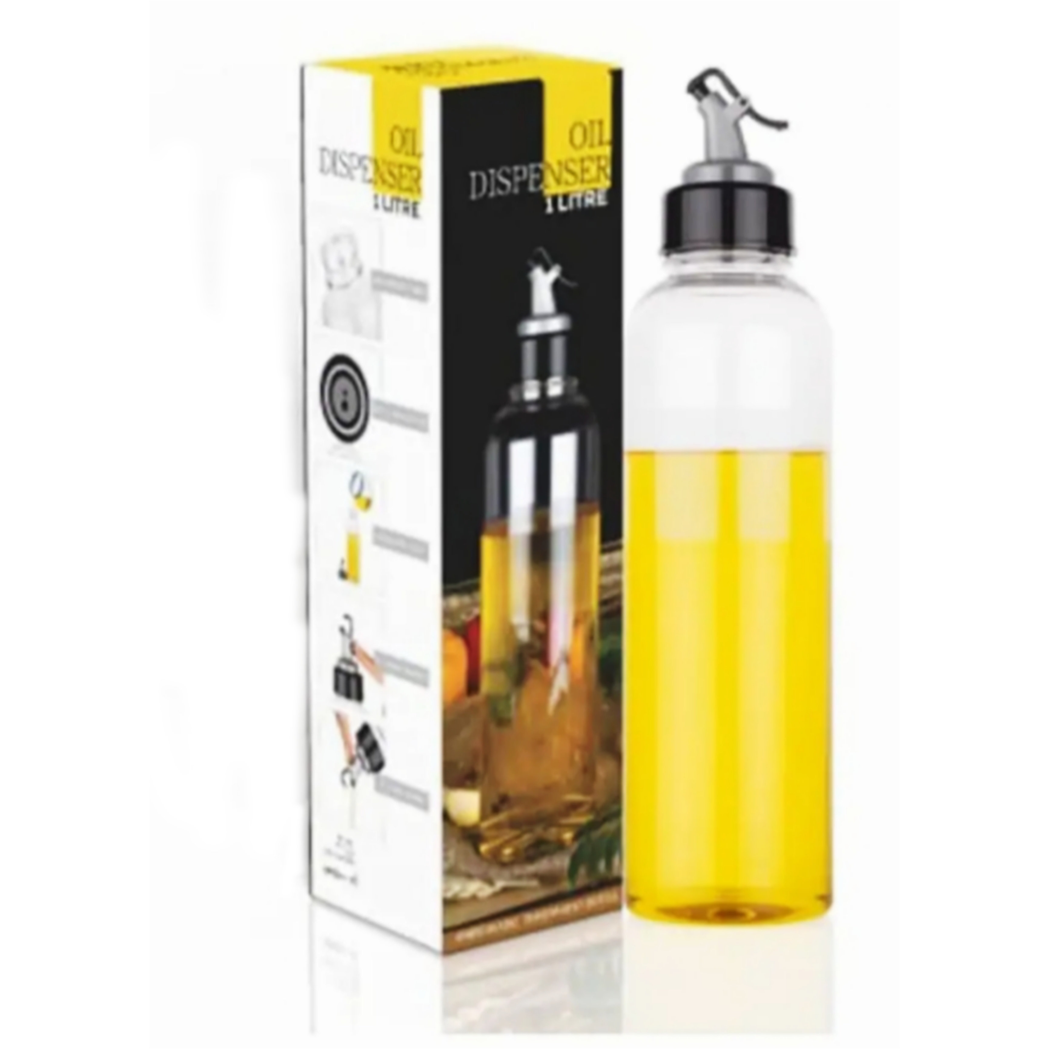Qawvler Plastic Oil Dispenser Transparen...
