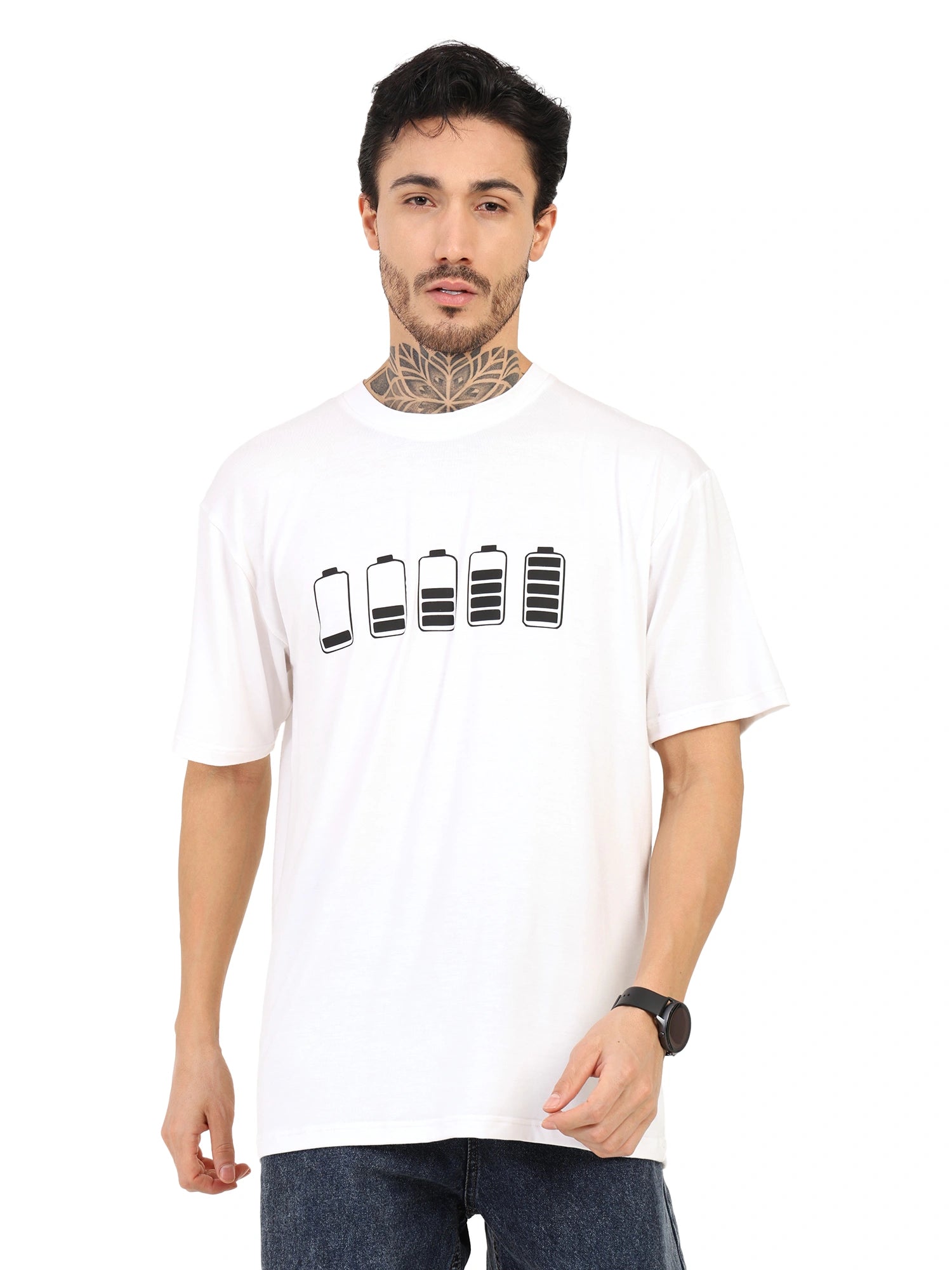 Men Oversized Bamboo T-Shirt – Soft, Bre...
