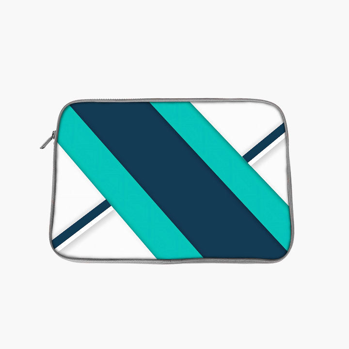 "Blue And White Stripe" Laptop Sleeves:B...