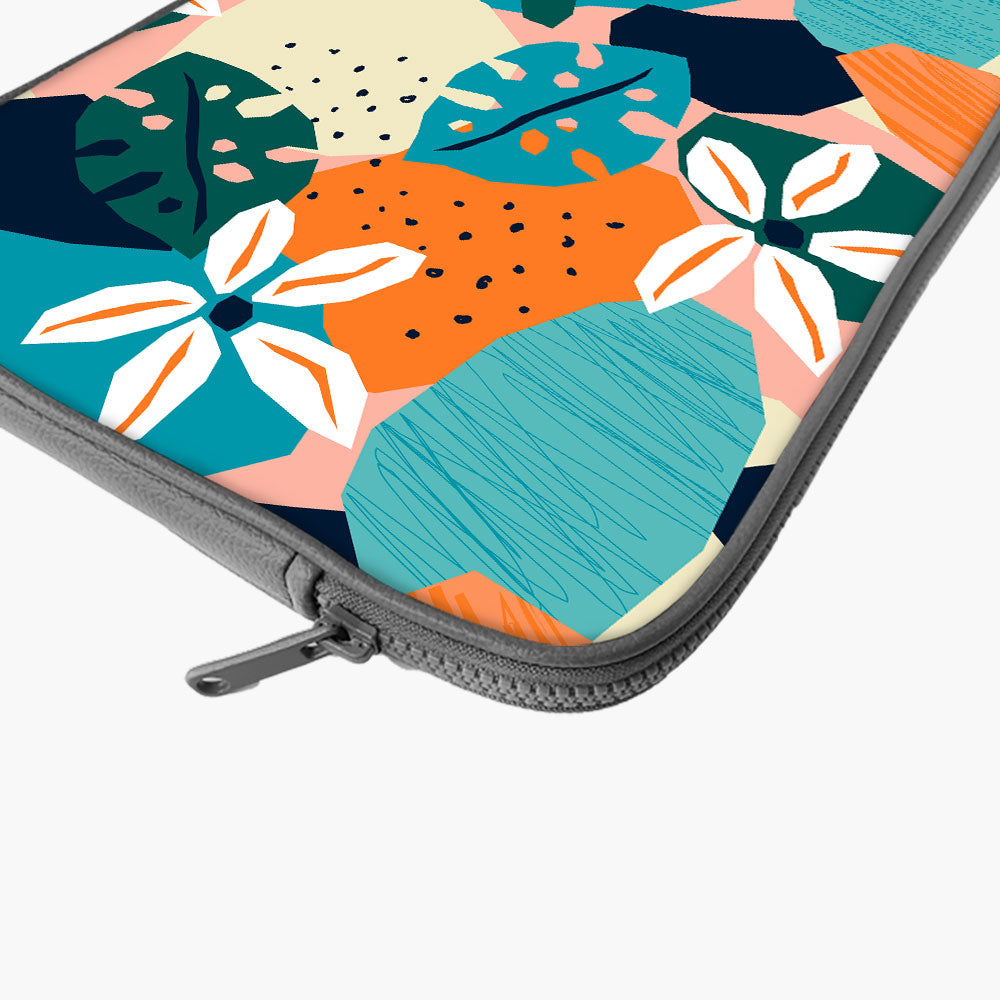 "FLOWER THEME ABSTRACT" Laptop Sleeves:...