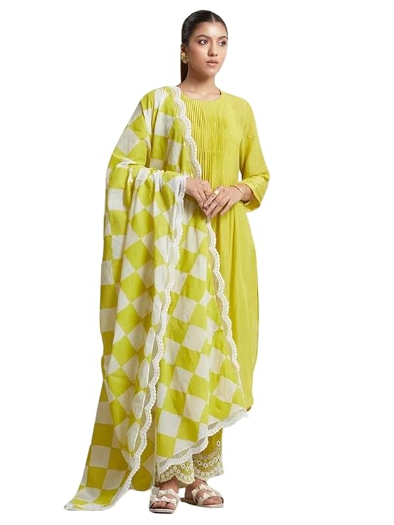 Women's Cotton Printed Line Flared Strai...