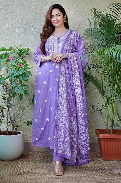 Women’s Cotton Floral Printed Straight K...
