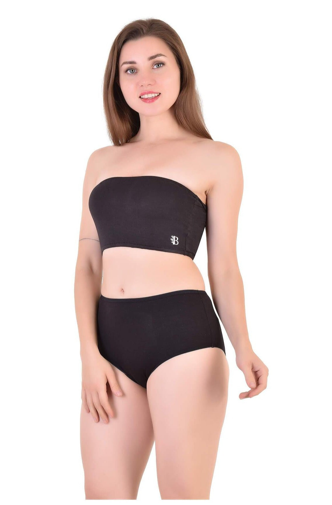 Bamboo Fabric Tube Top | Black