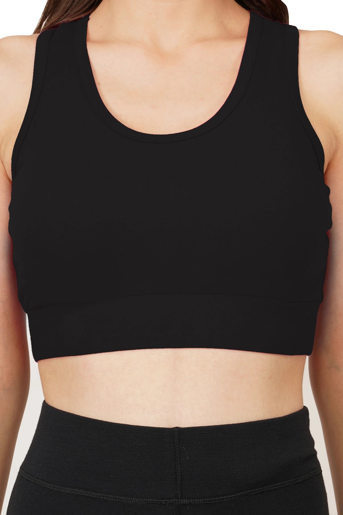 Bamboo Fabric Sports Bra | Non Padded, N...