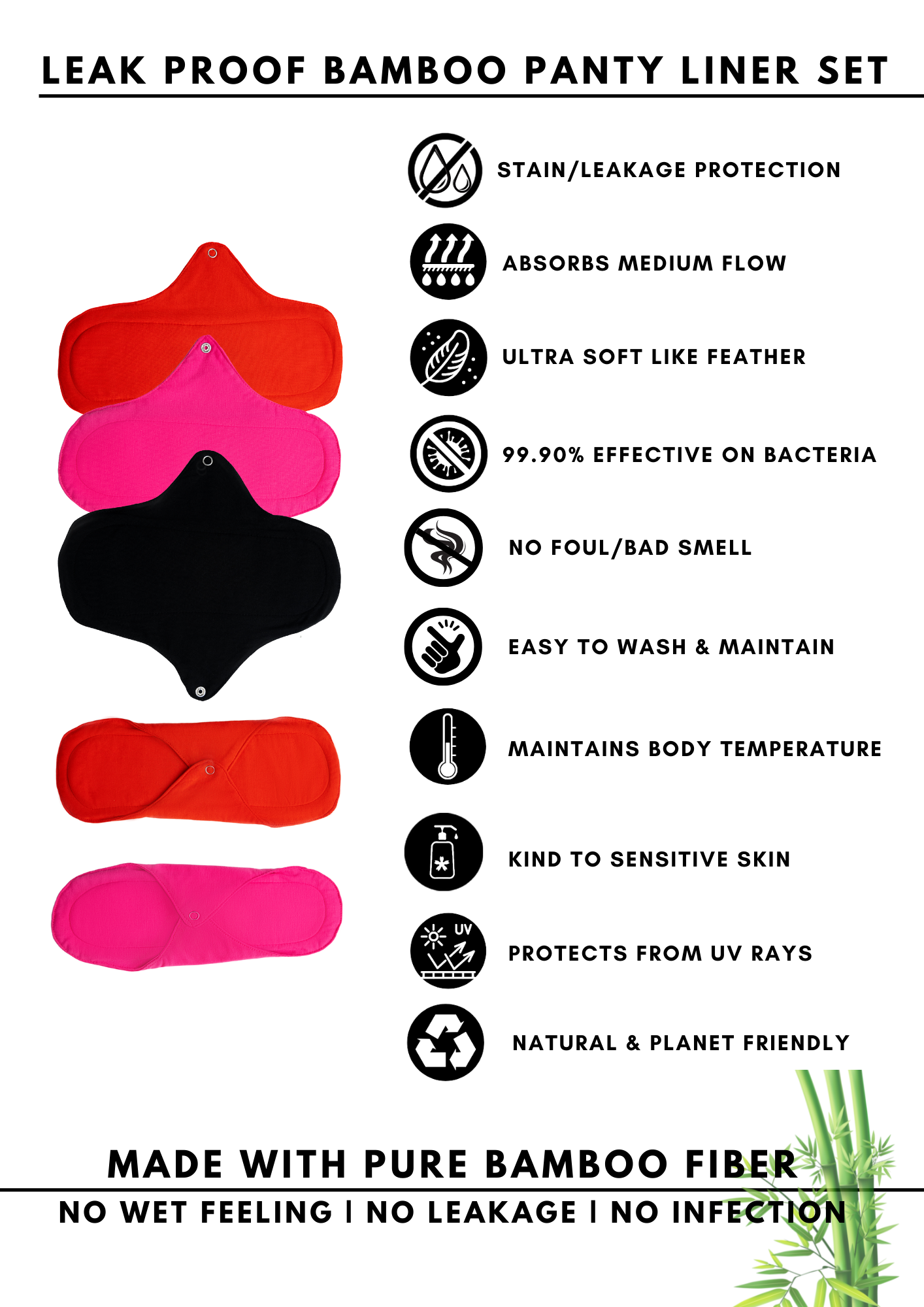 Bamboo Fabric Leak Proof Period Panty 3...