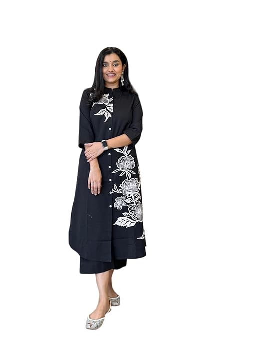 Women's Cotton Floral Printed Straight K...