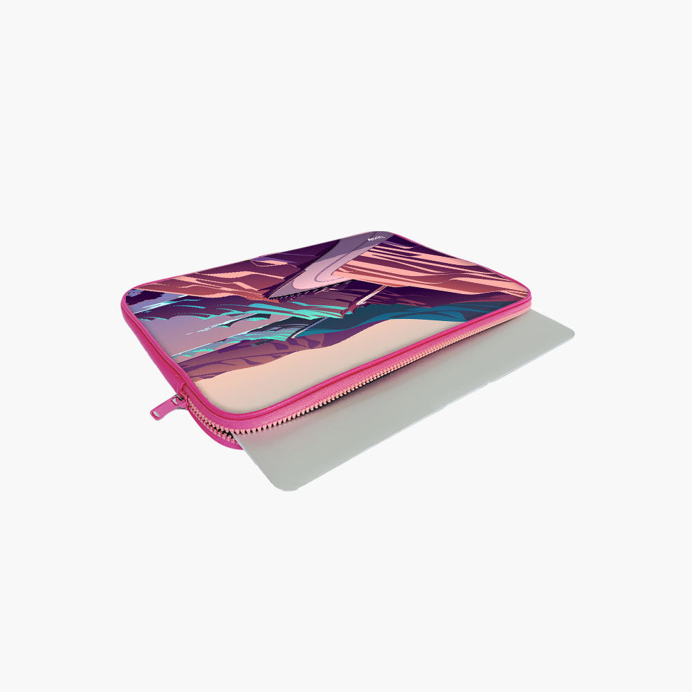"Scenic Road Illustration" Laptop Sleeve...