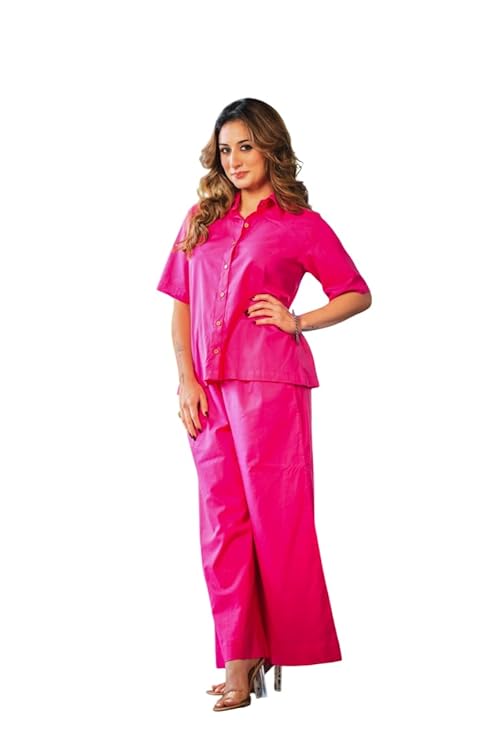 Women's Cotton Plain Straight Short Kurt...
