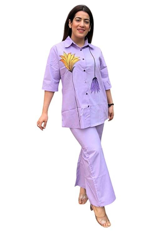 Women's Cotton Floral Printed Straight S...