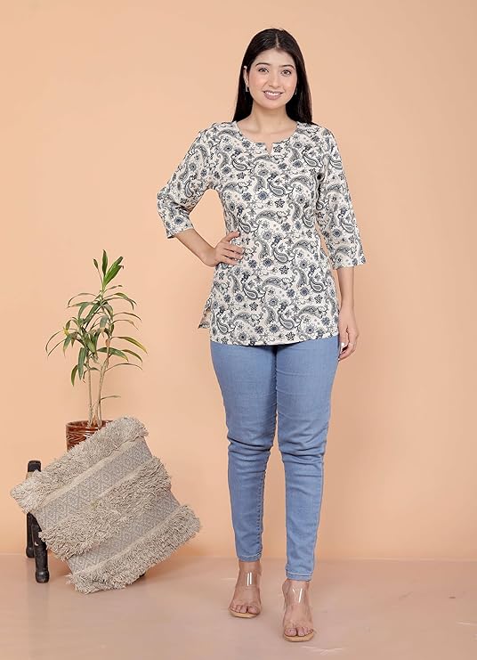 Women's Rayon Printed Stylish Kurta