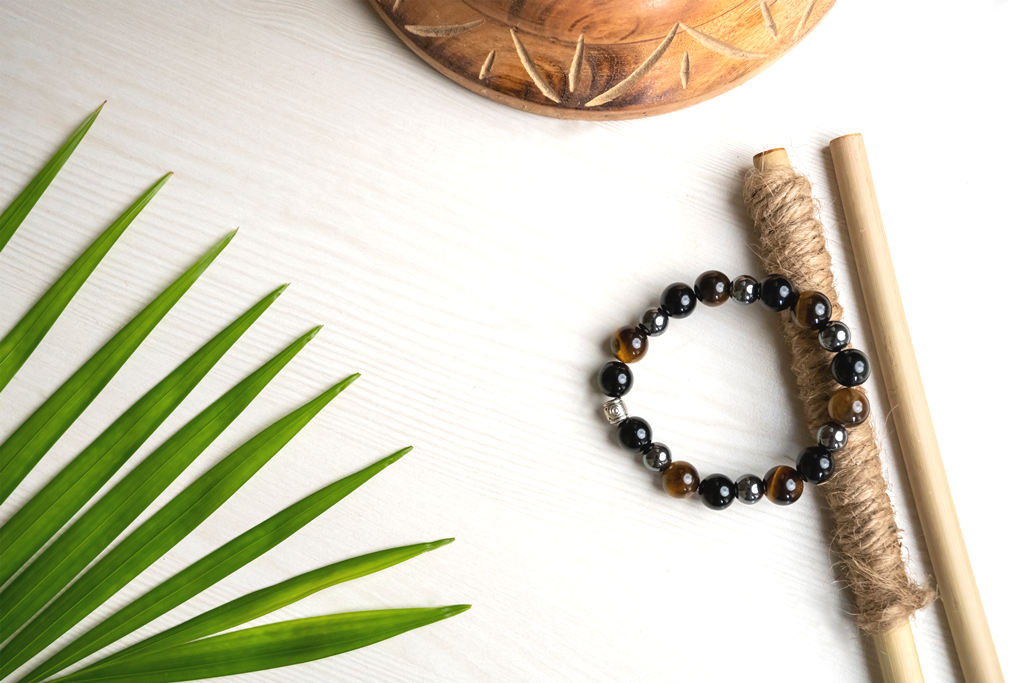Black Obsidian, Tiger Eye And Hematite B...