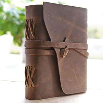 Leather Journal Diary with Premium Antiq...