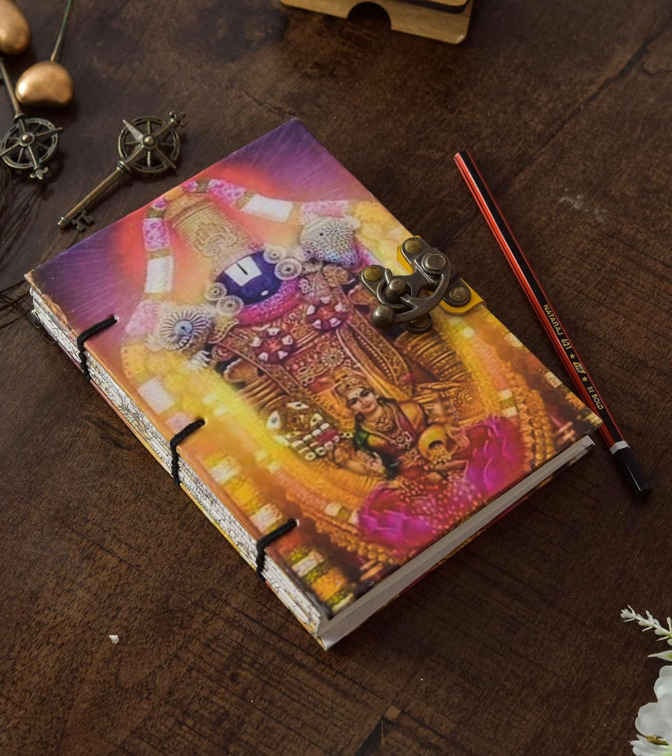 Handmade Printed Cardboard Journal Diary...