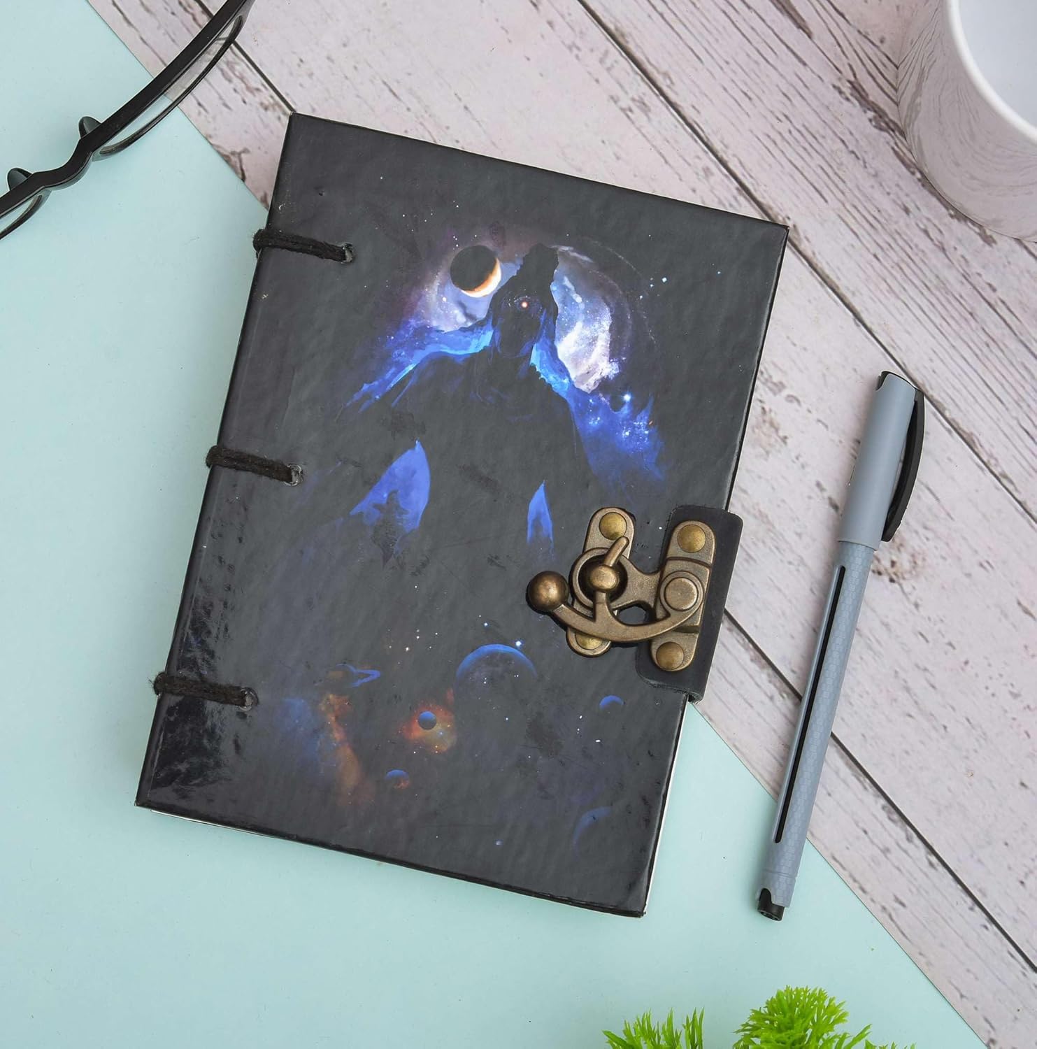 Handmade Printed Cardboard Journal Diary...