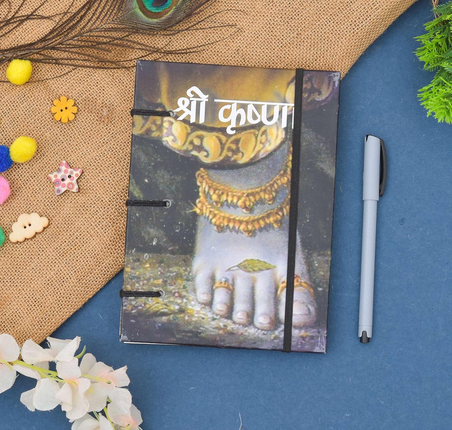 Handmade Printed Cardboard Journal Diary...