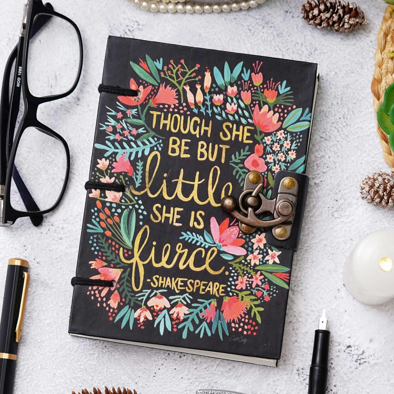 Handmade Printed Cardboard Journal Diary...