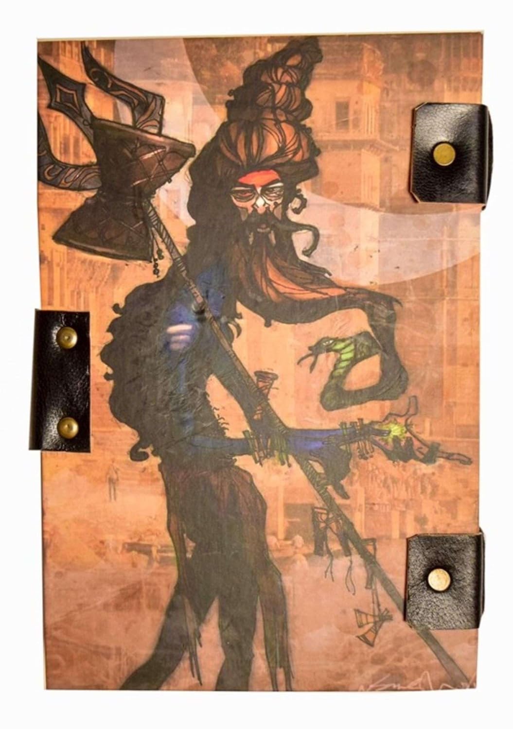 Handmade Printed Cardboard Journal Diary...