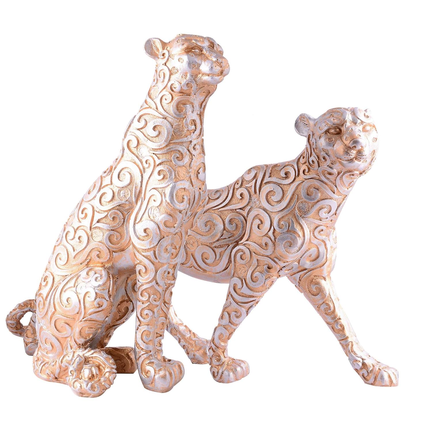 Skin Panther Animal Showpiece Antique Sc...