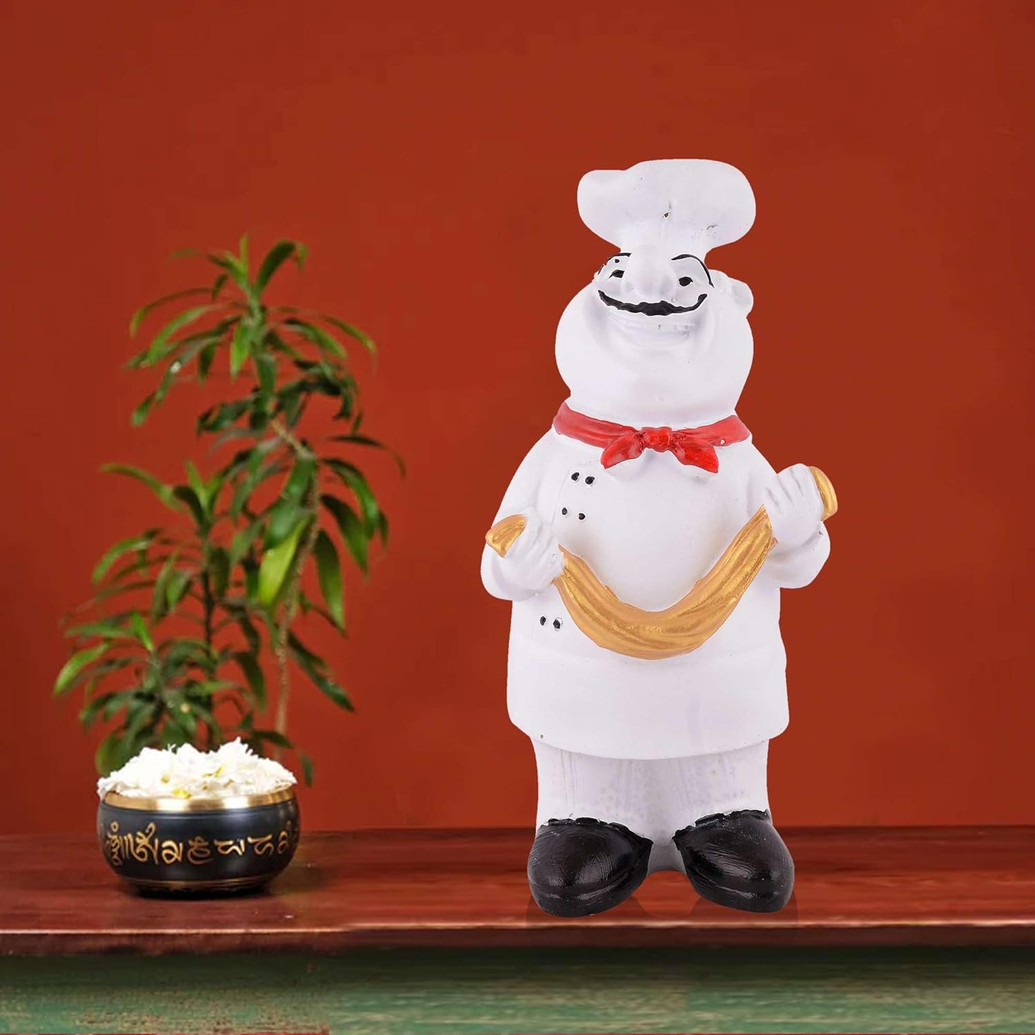 Cute Chef Showpiece Miniature Statue Res...