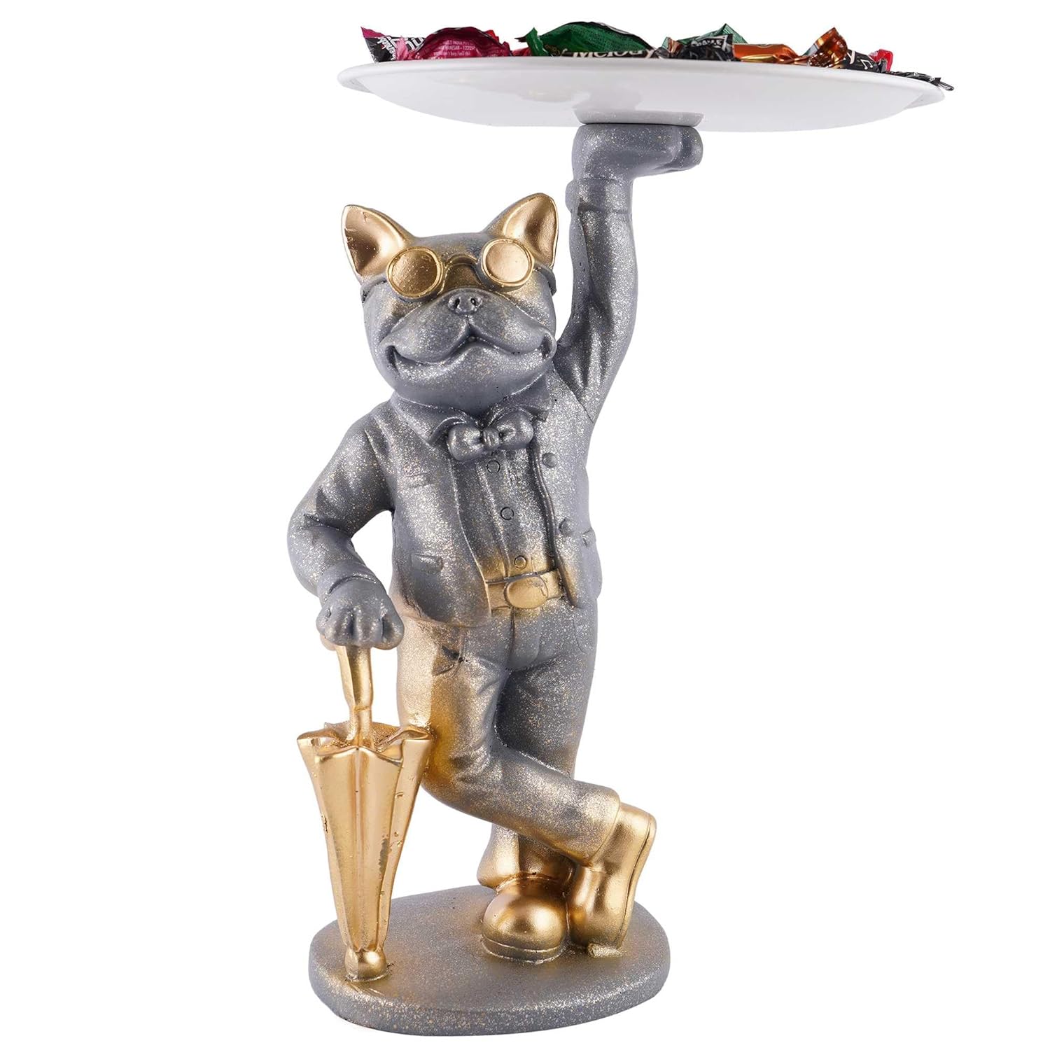 Resin Decoration Cool Dog Storage Holder...