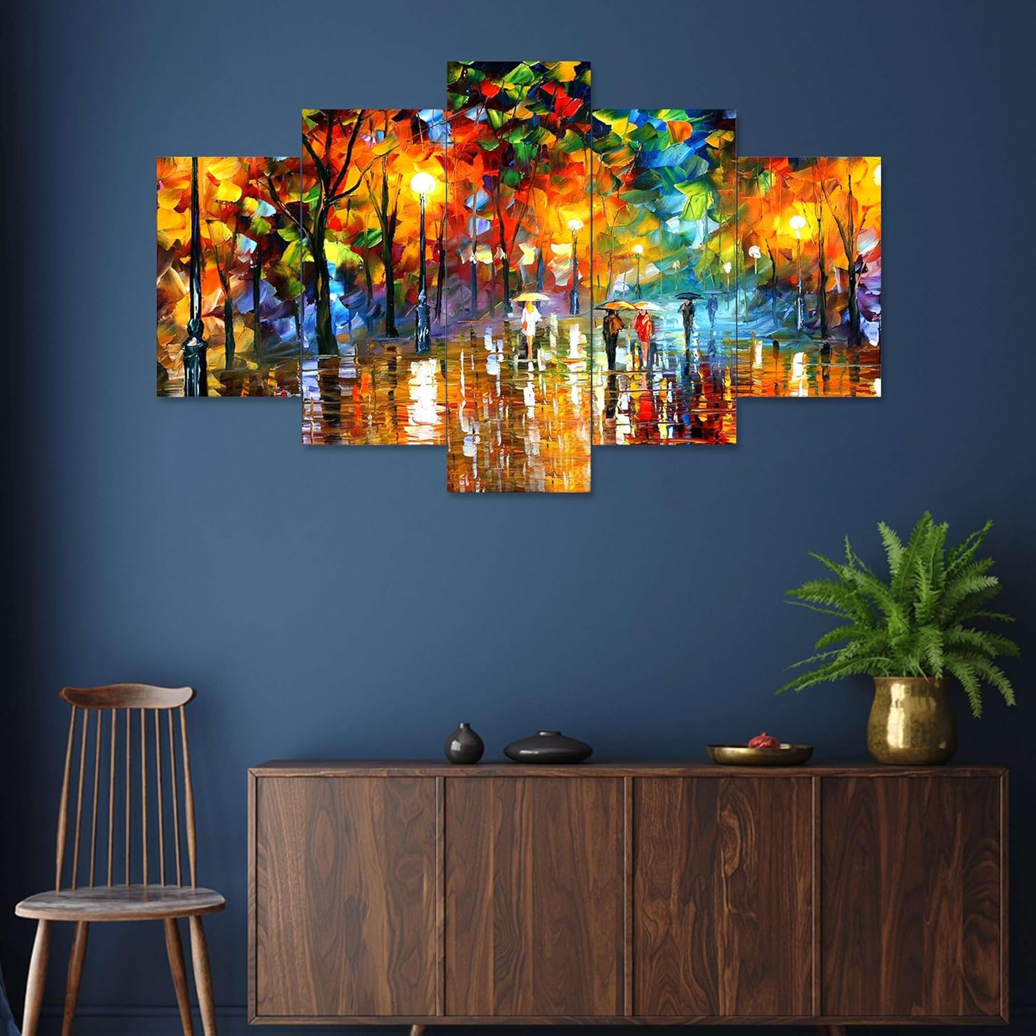 MDF Framed 3D Wall Painting Set of Five...