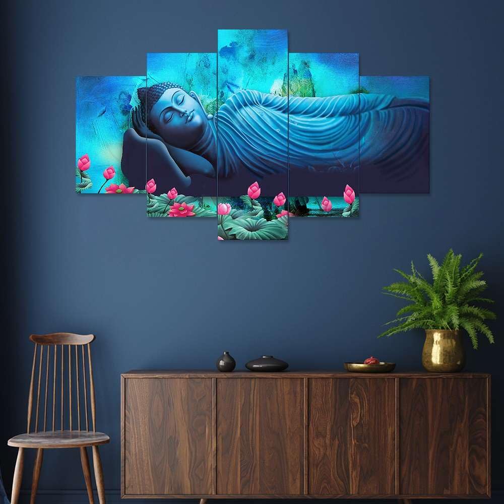 MDF Framed 3D Wall Painting Set of Five...