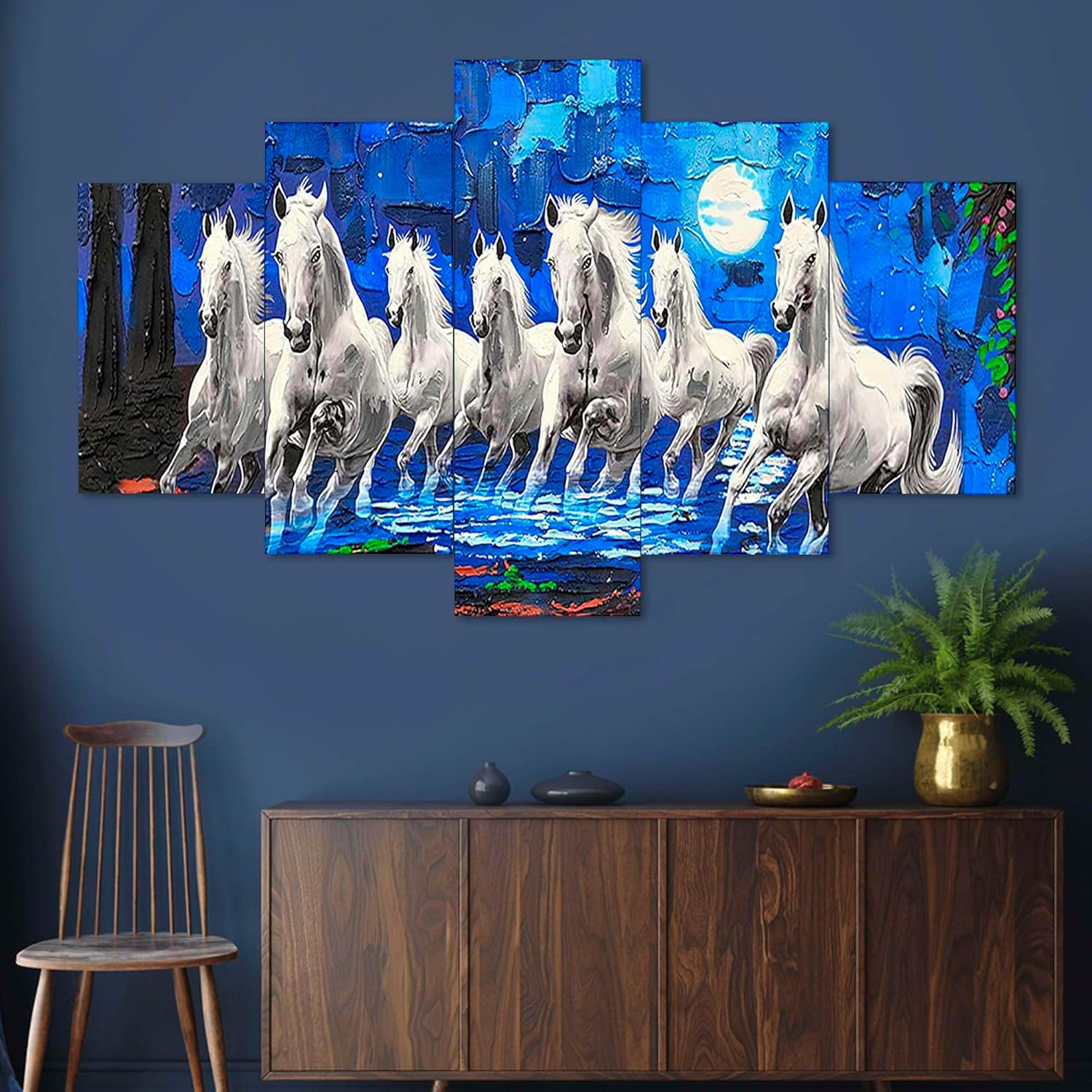 MDF Framed 3D Wall Painting Set of Five...