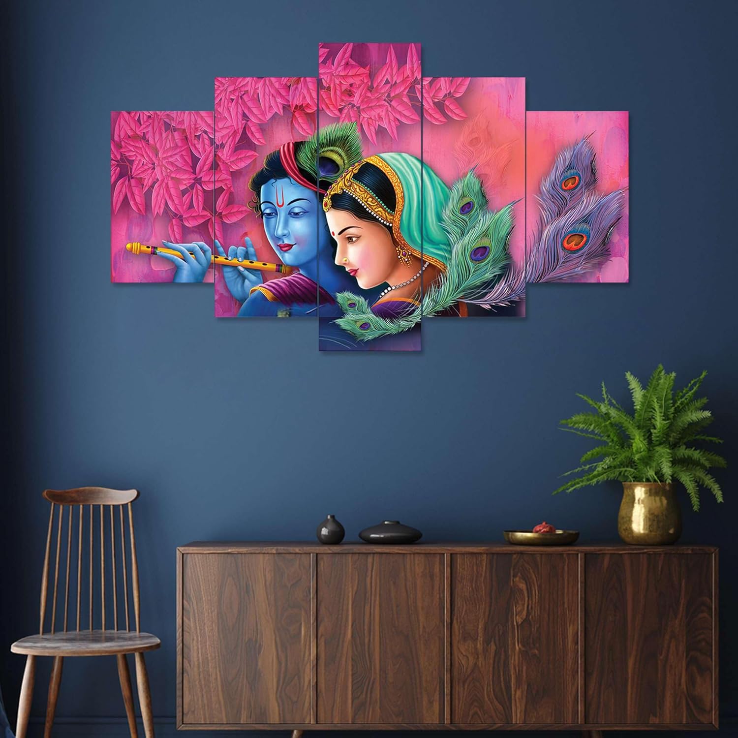 MDF Framed 3D Wall Painting Set of Five...