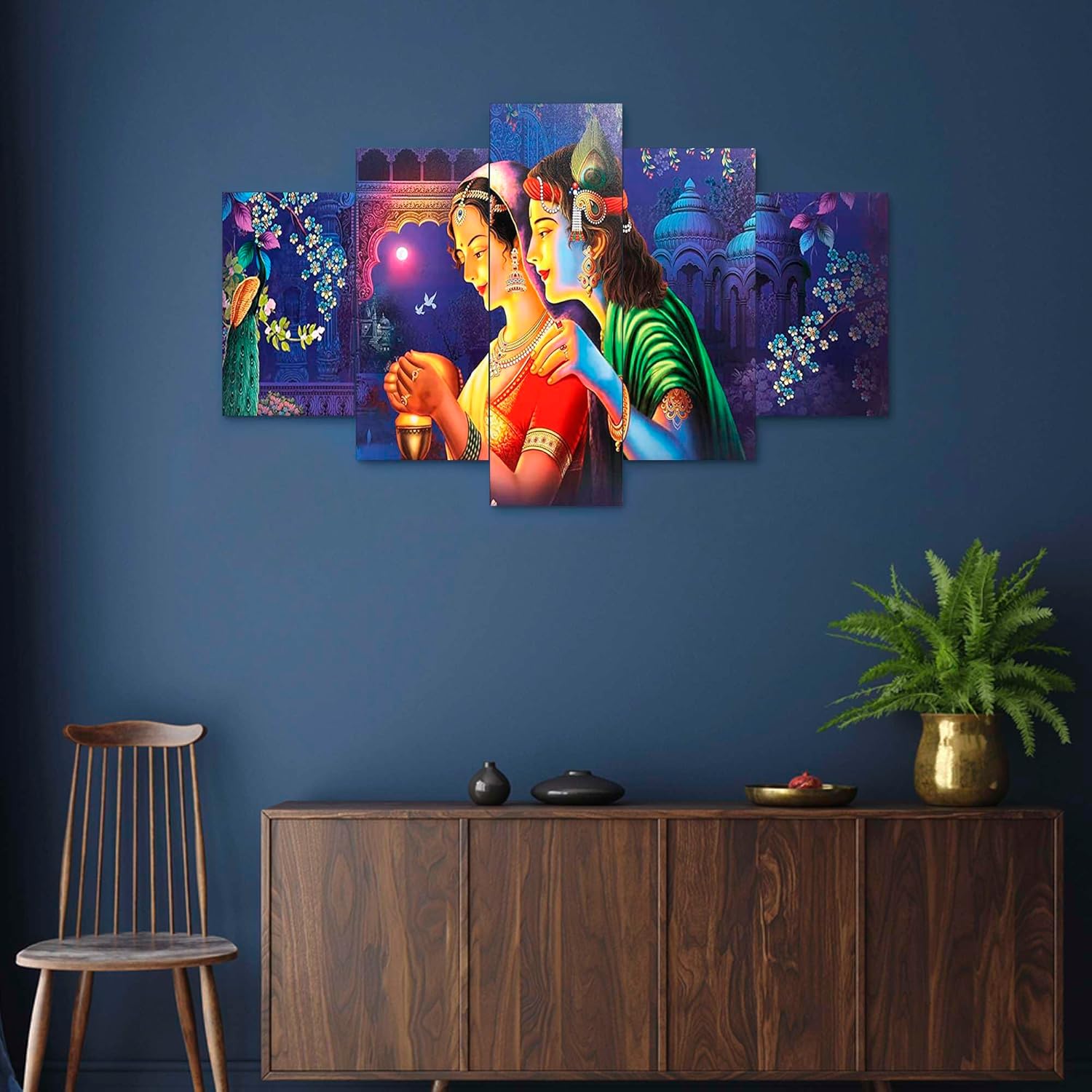 MDF Framed 3D Wall Painting Set of Five...