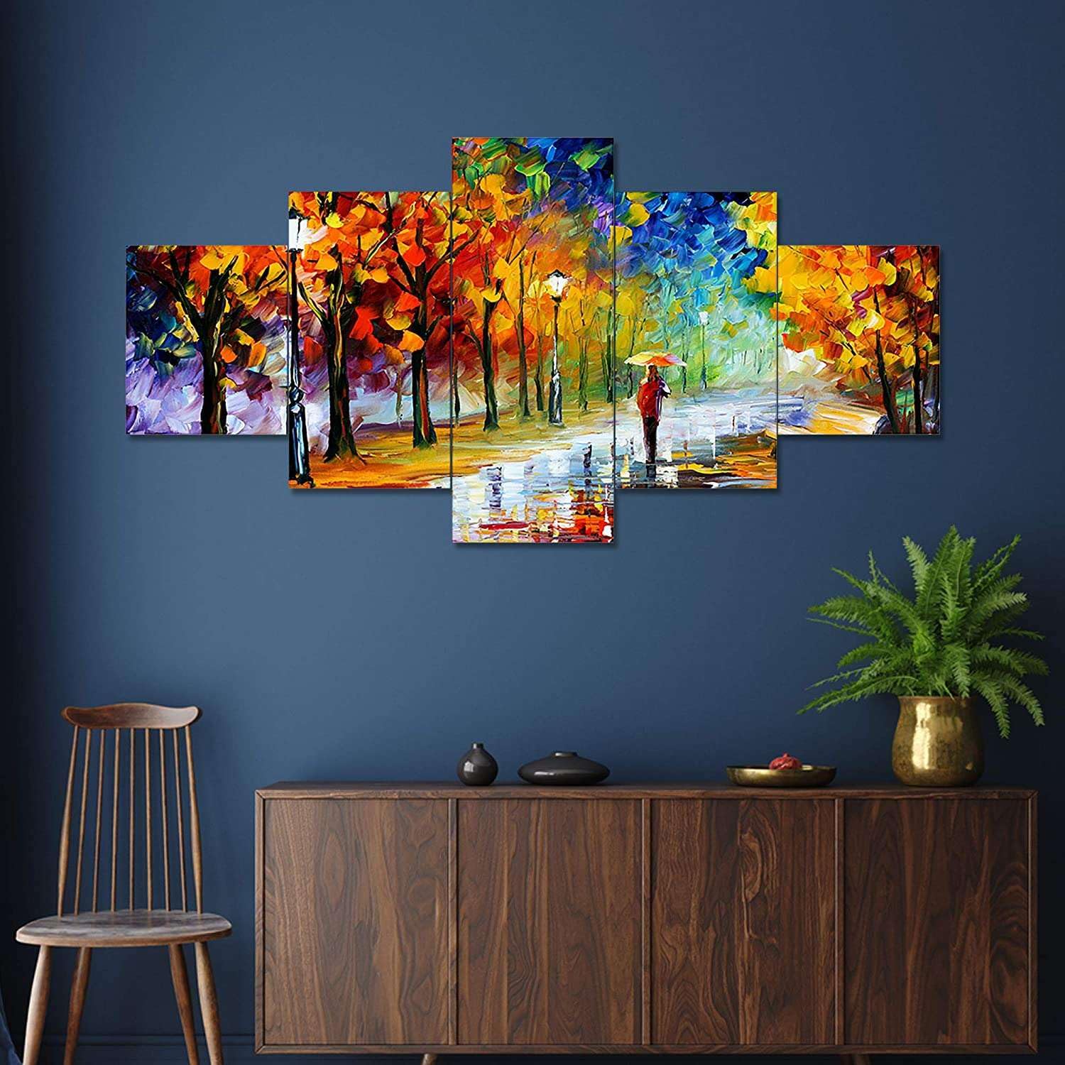 MDF Framed 3D Wall Painting Set of Five...