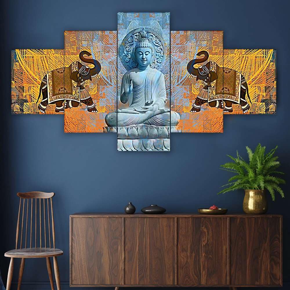 MDF Framed 3D Wall Painting Set of Five...
