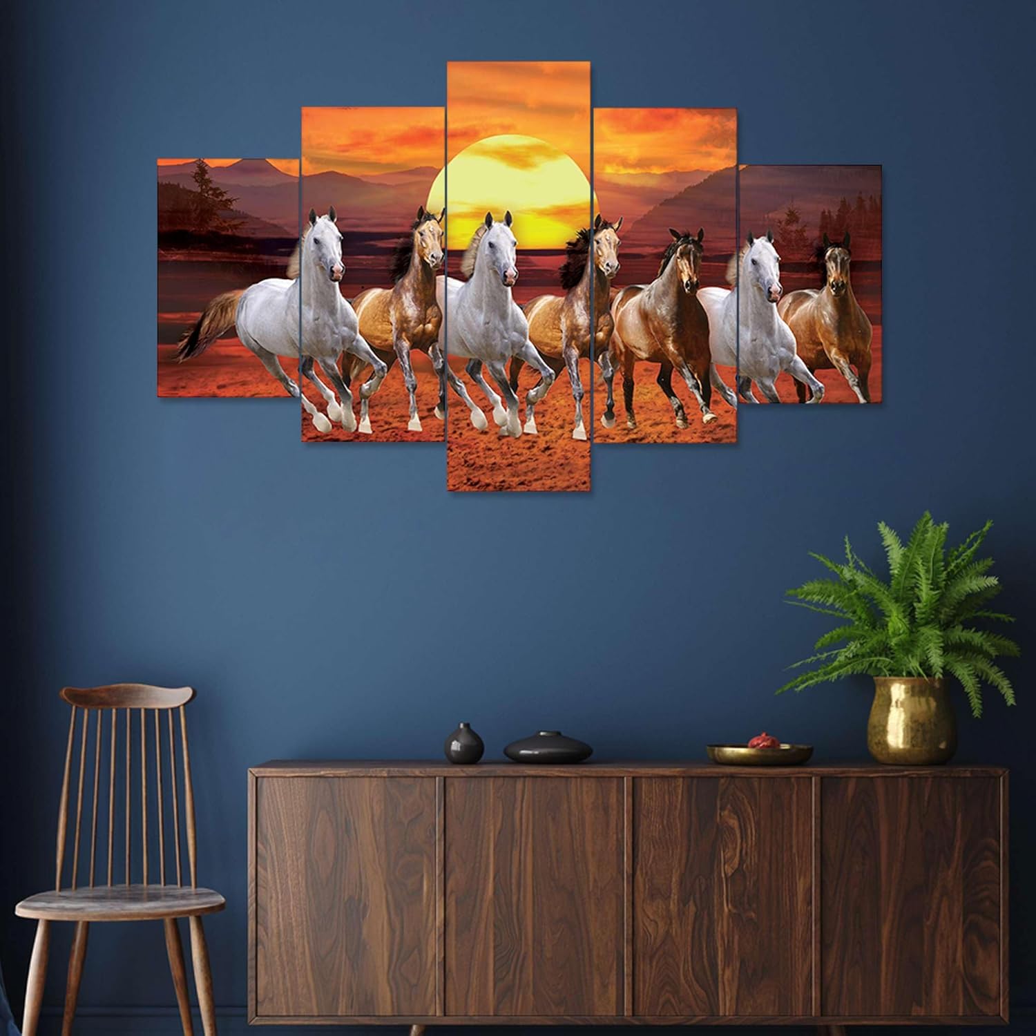 MDF Framed 3D Wall Painting Set of Five...