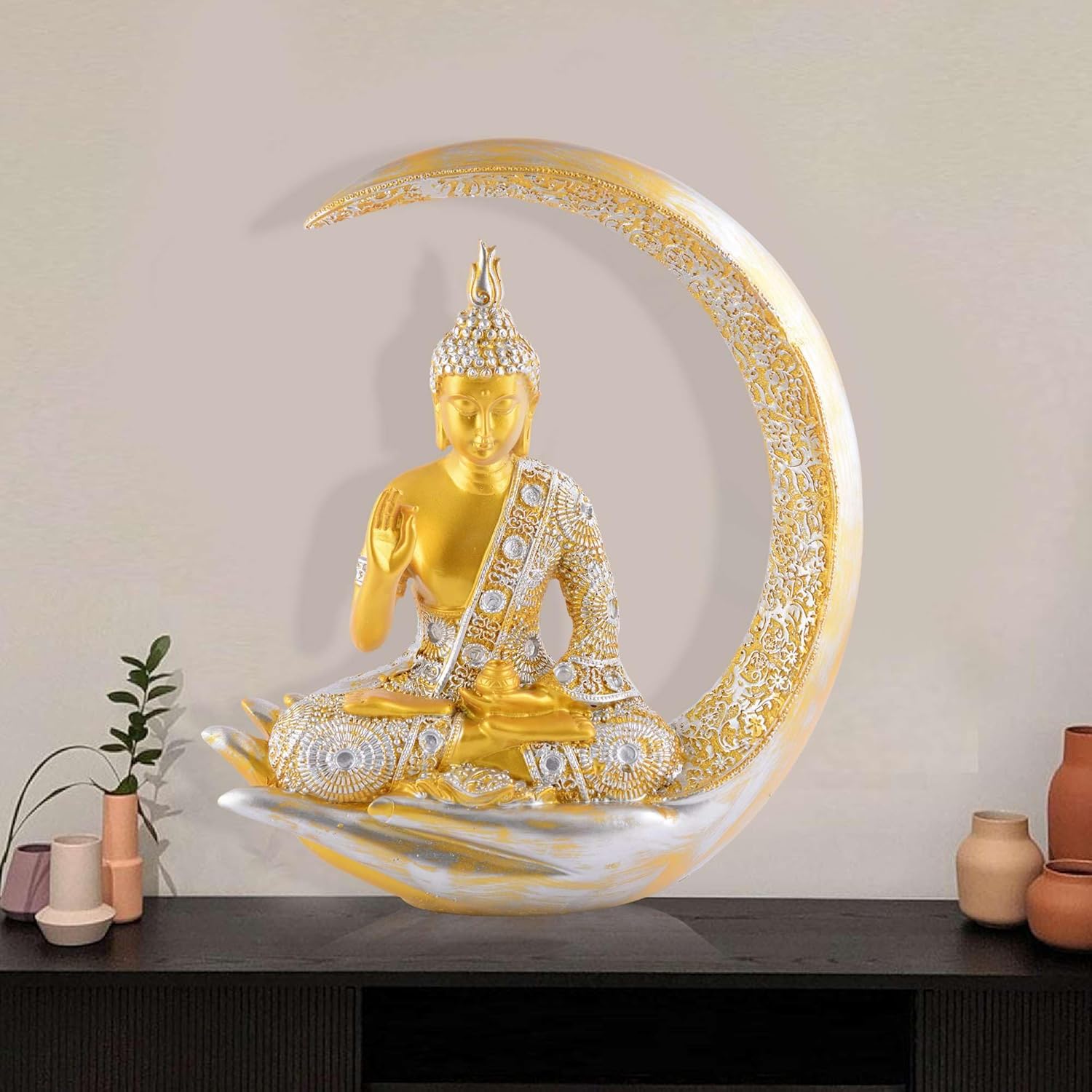 Gautam Buddha Statue Showpiece Idol Figu...